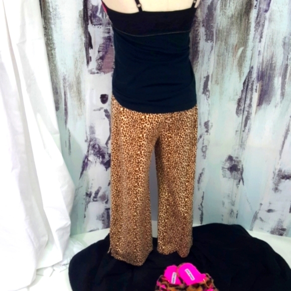 STEVE ♡ Sweet 'n Sexy Black|Hot Pink|Leopard Print Adj Bralette 2pc Pajama Set S - Picture 10 of 17